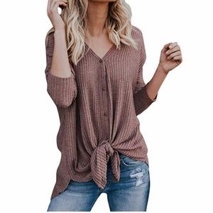 Loose knit Tie Top